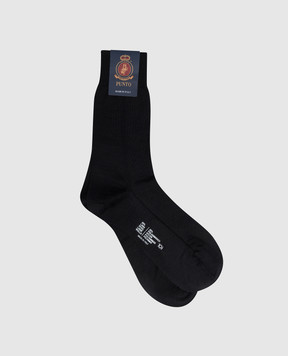 RiminiVeste Black wool socks WN8011EMINENCE