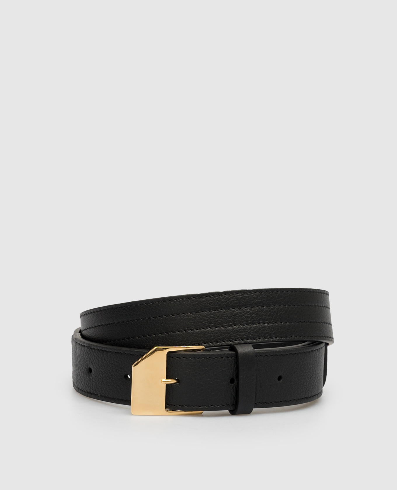 

Black leather belt Sim The Row