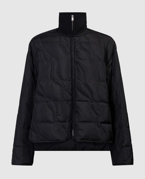 Jil Sander Black down jacket with a scarf and mittens J02AF0105J65152