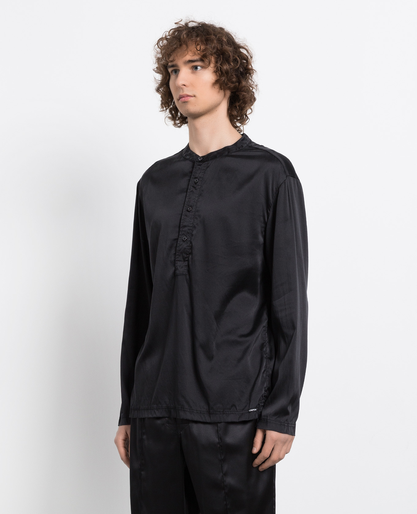 

Black silk pajama shirt Tom Ford