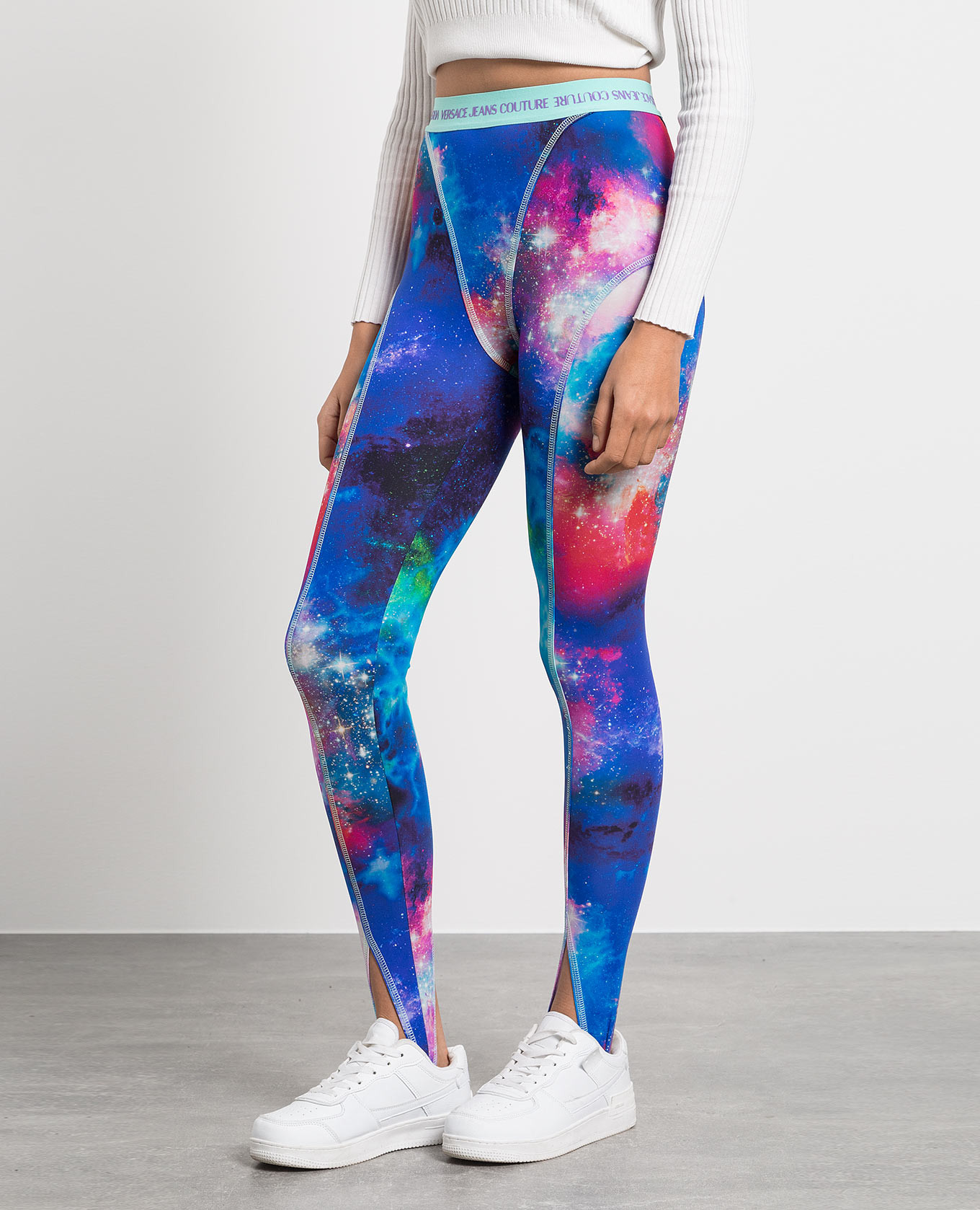 

Blue leggings SPACE COUTURE Versace Jeans Couture