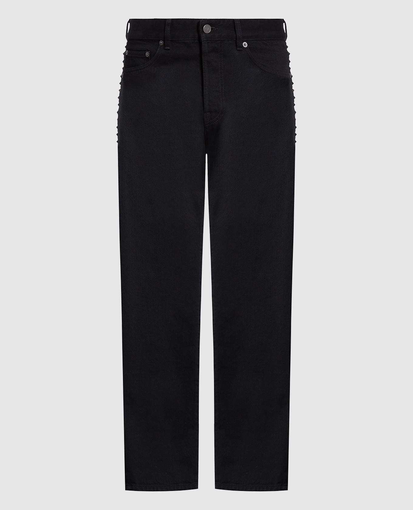

Black Rockstud pyramid jeans Valentino