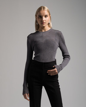 Toteme Silver jumper with lurex 241WRT1061YA0027