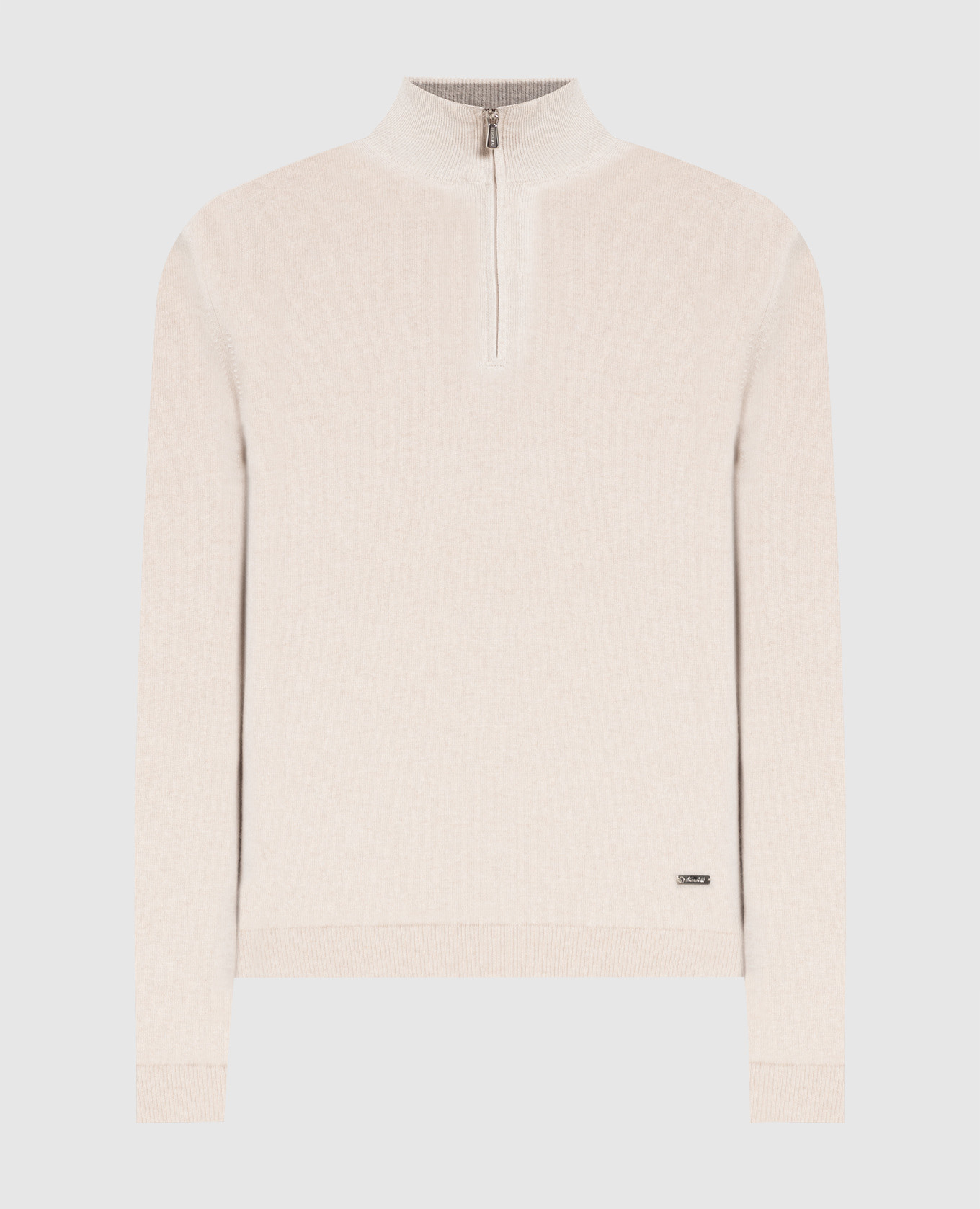 

Beige cashmere polo shirt Enrico Mandelli, Бежевый