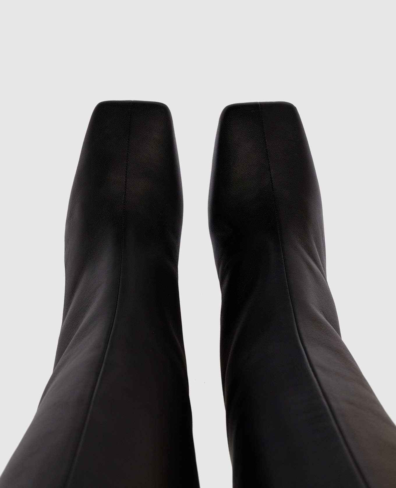 

Black leather boots with logo Dolce&Gabbana