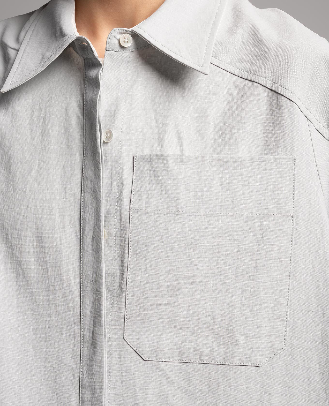 

Blue linen shirt CO, Light blue