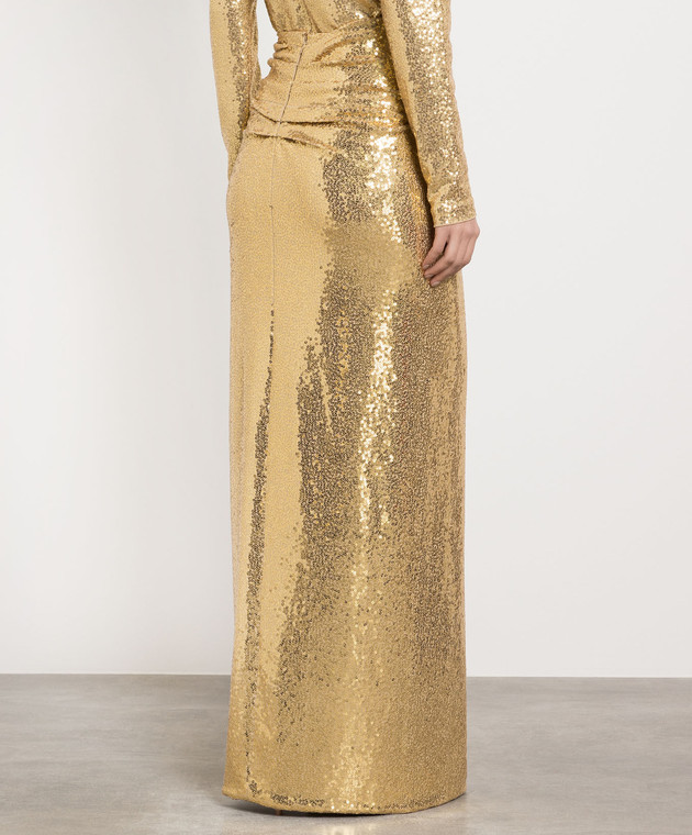 green emerald velvet dress MICHAEL KORS COLLECTION Size 4 Gold Silk Blend Metallic Strapless Dress   Sui Generis Designer Consignment