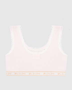 Story Loris Children's pink top with lace 36469