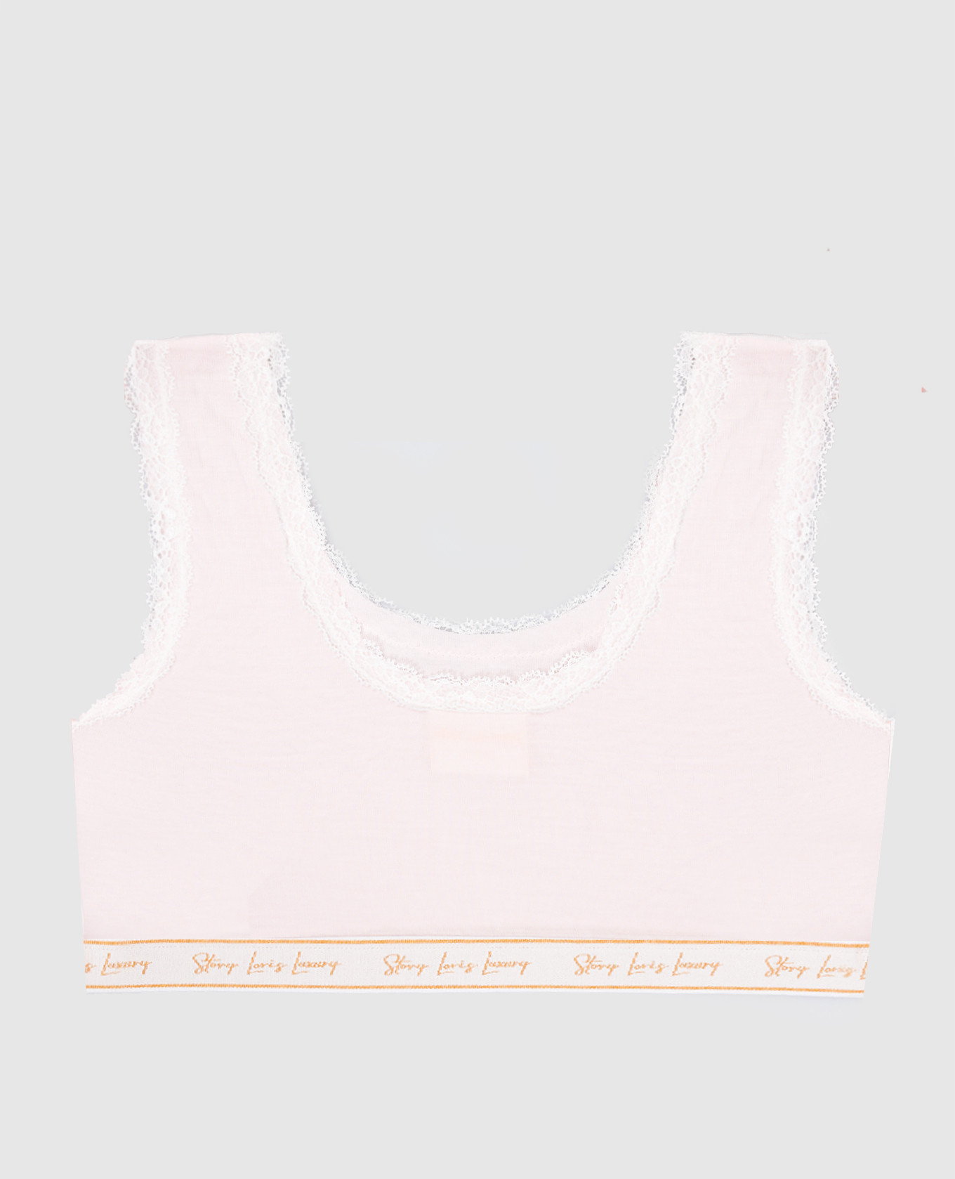 

Children's pink top with lace Story Loris
