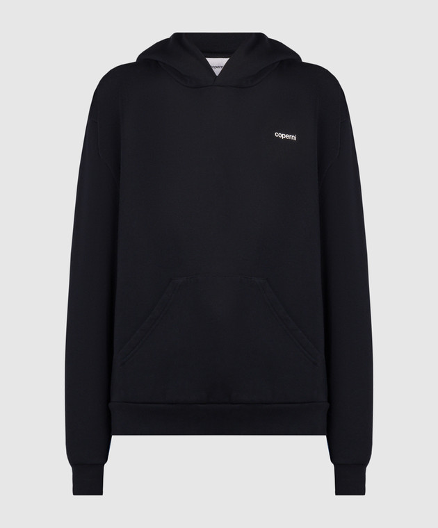 Coperni - Sweat à capuche noir avec logo imprimé Coperni - Sweat à capuche noir avec logo imprimé