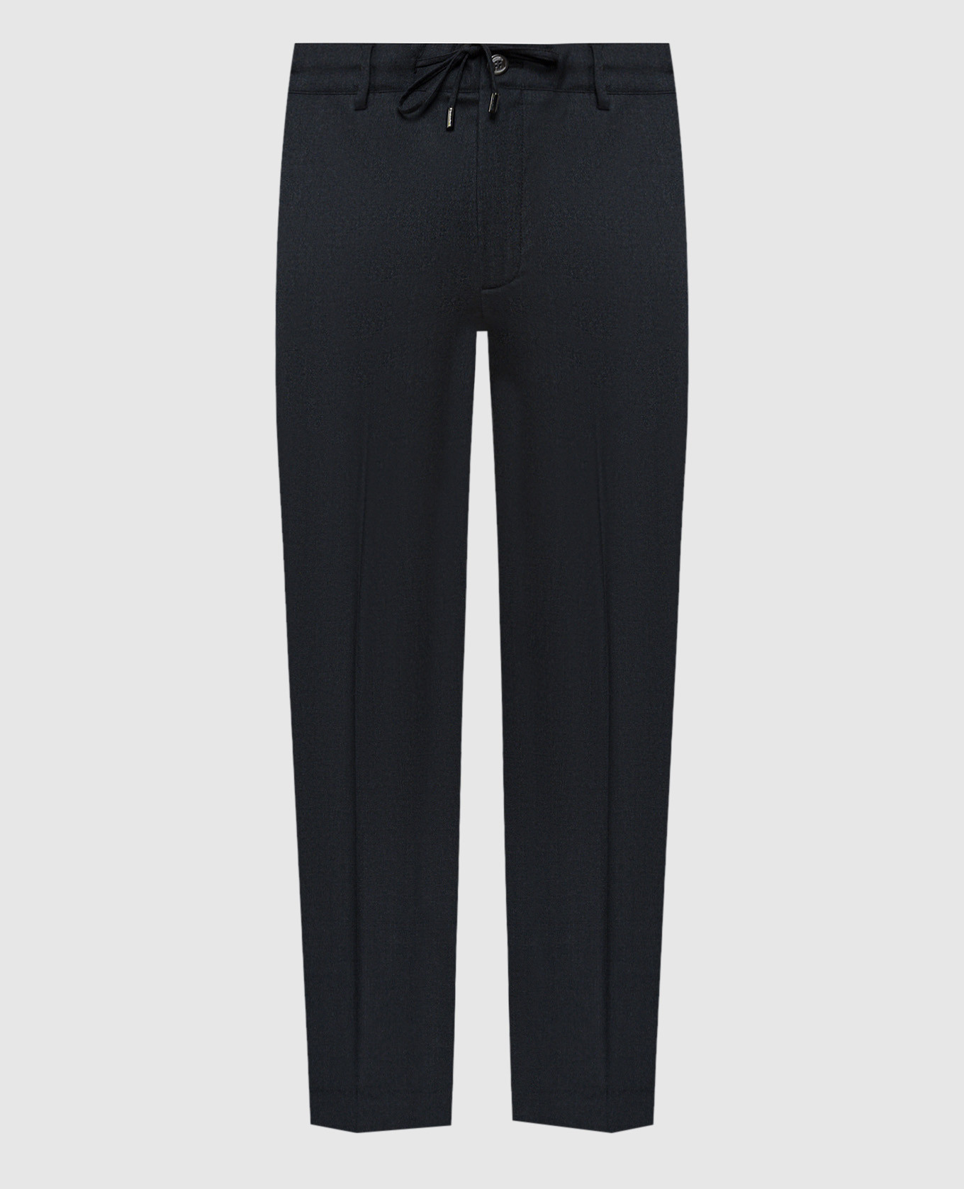 

Gray wool trousers with metallic logo Stefano Ricci, Grey