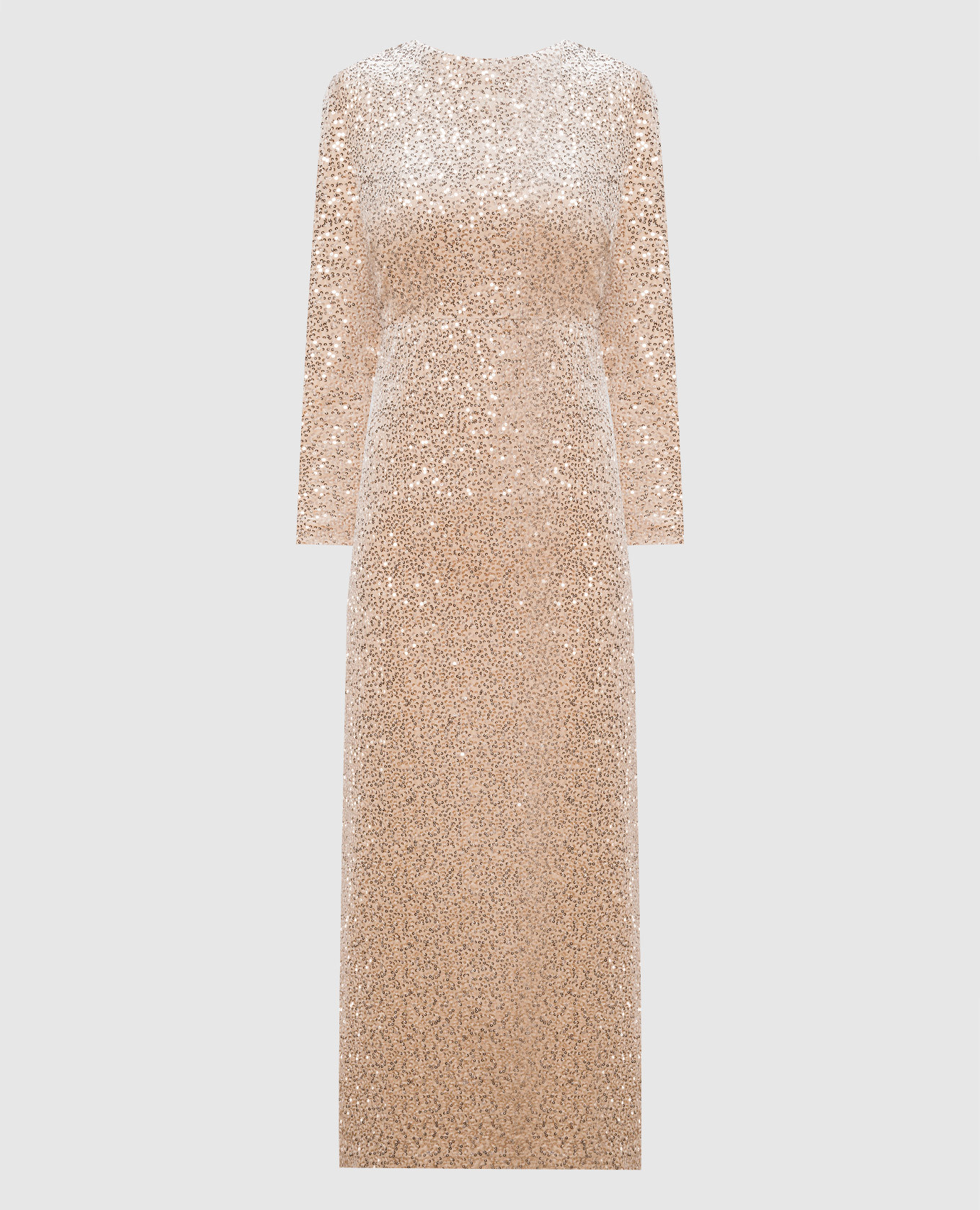 

Beige maxi dress with sequins Peserico, Бежевый