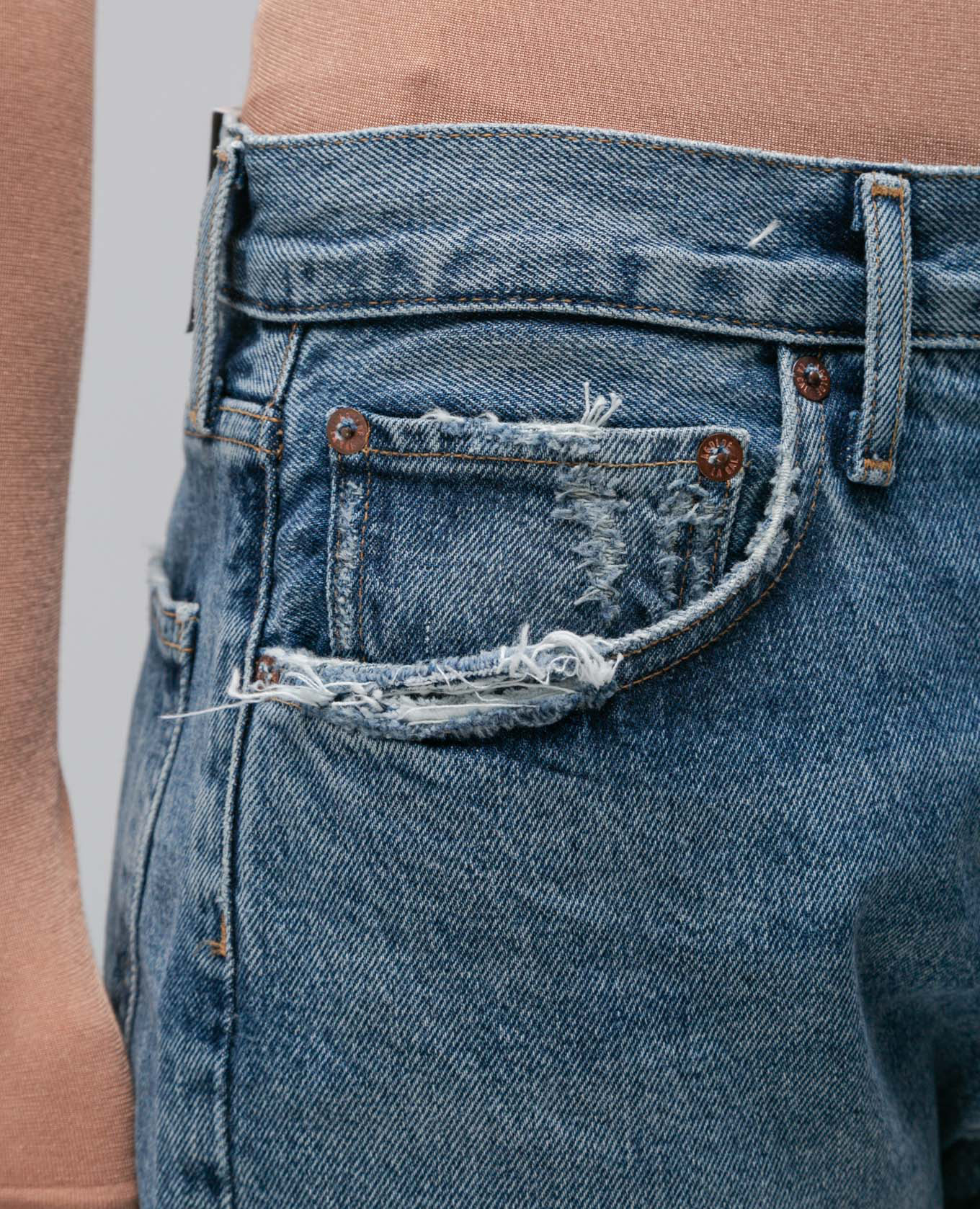 

Parker blue distressed jeans AGOLDE, Light blue