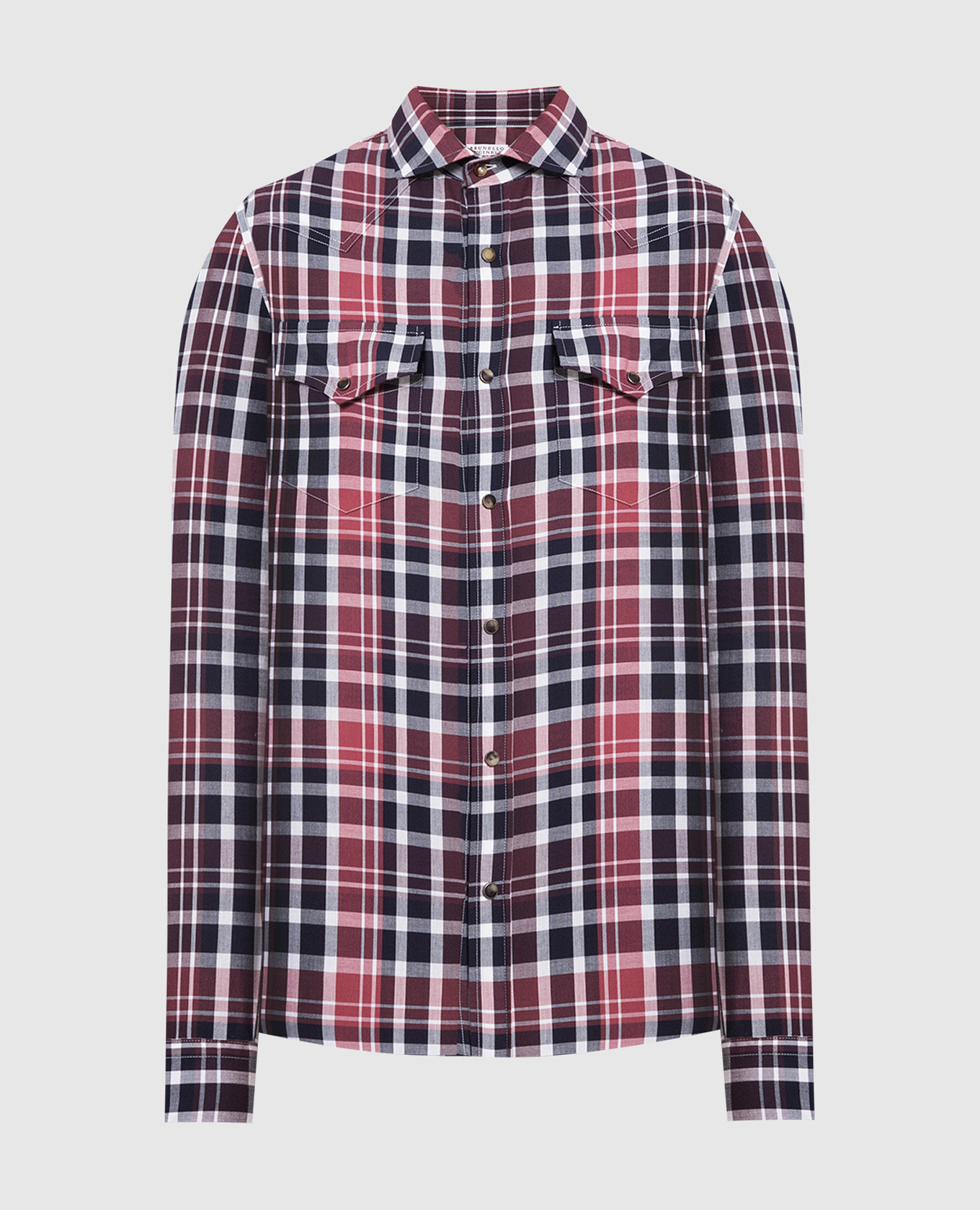 Plaid shirt brunello cucinelli