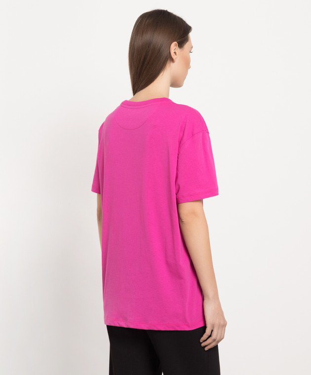 Valentino - Pink t-shirt with logo print 2B3MG20L7QL - shop with