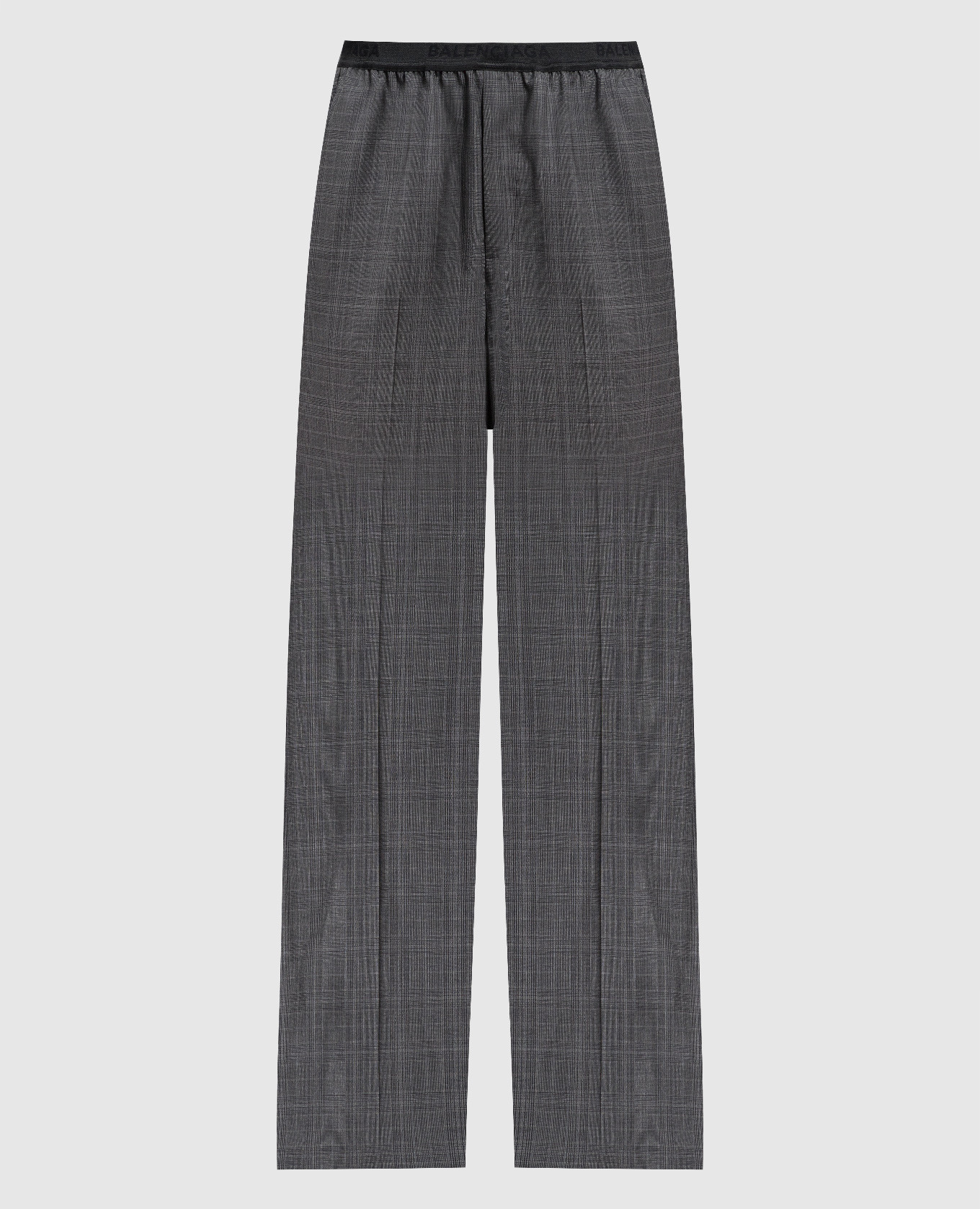 パンツ BALENCIAGA SS25 Embroidered wool pant (790887TST24 4100) Balenciaga - Gray wool trousers with logo 675482TOT07 - shop