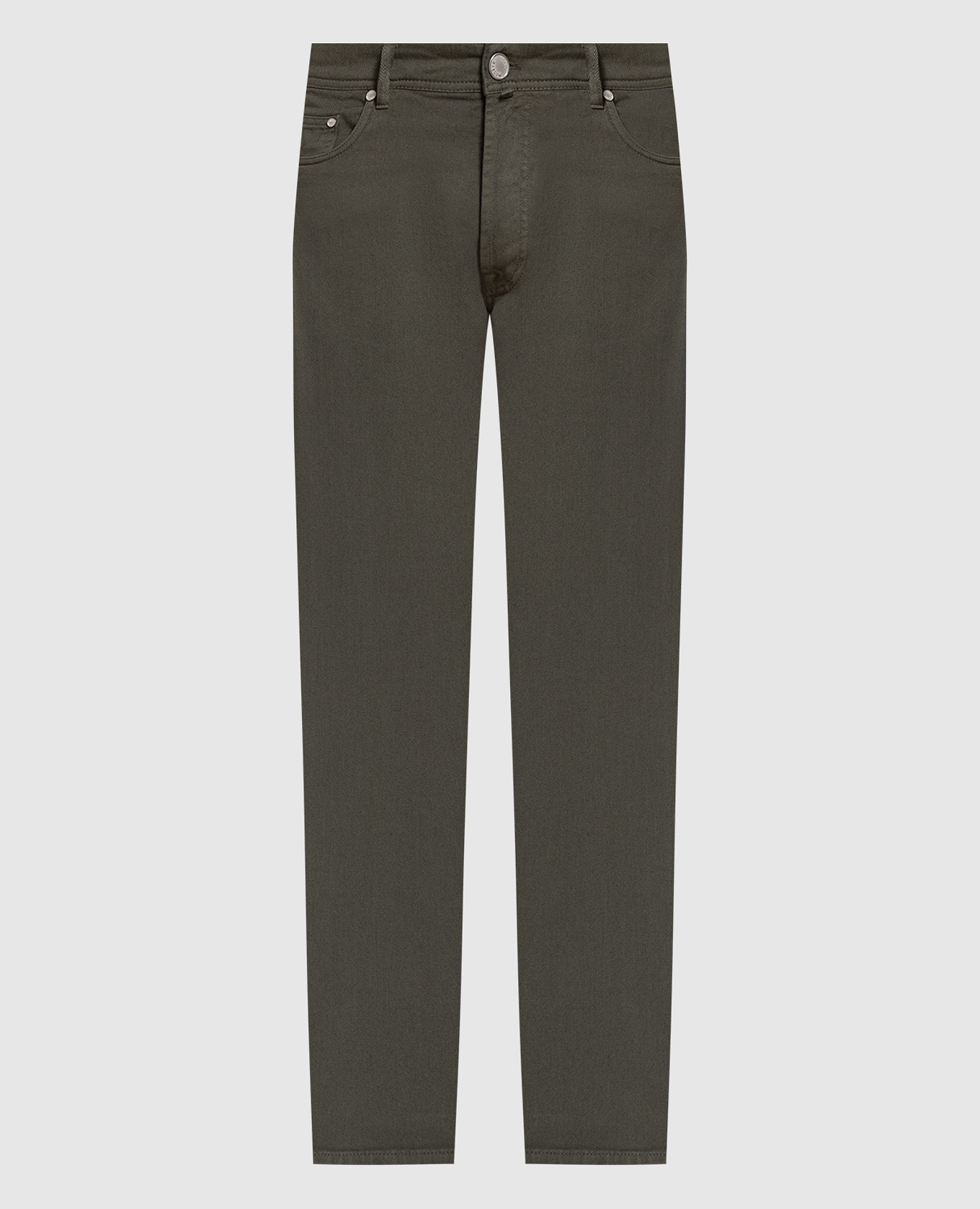 

Green jeans with logo MooRER, Зеленый