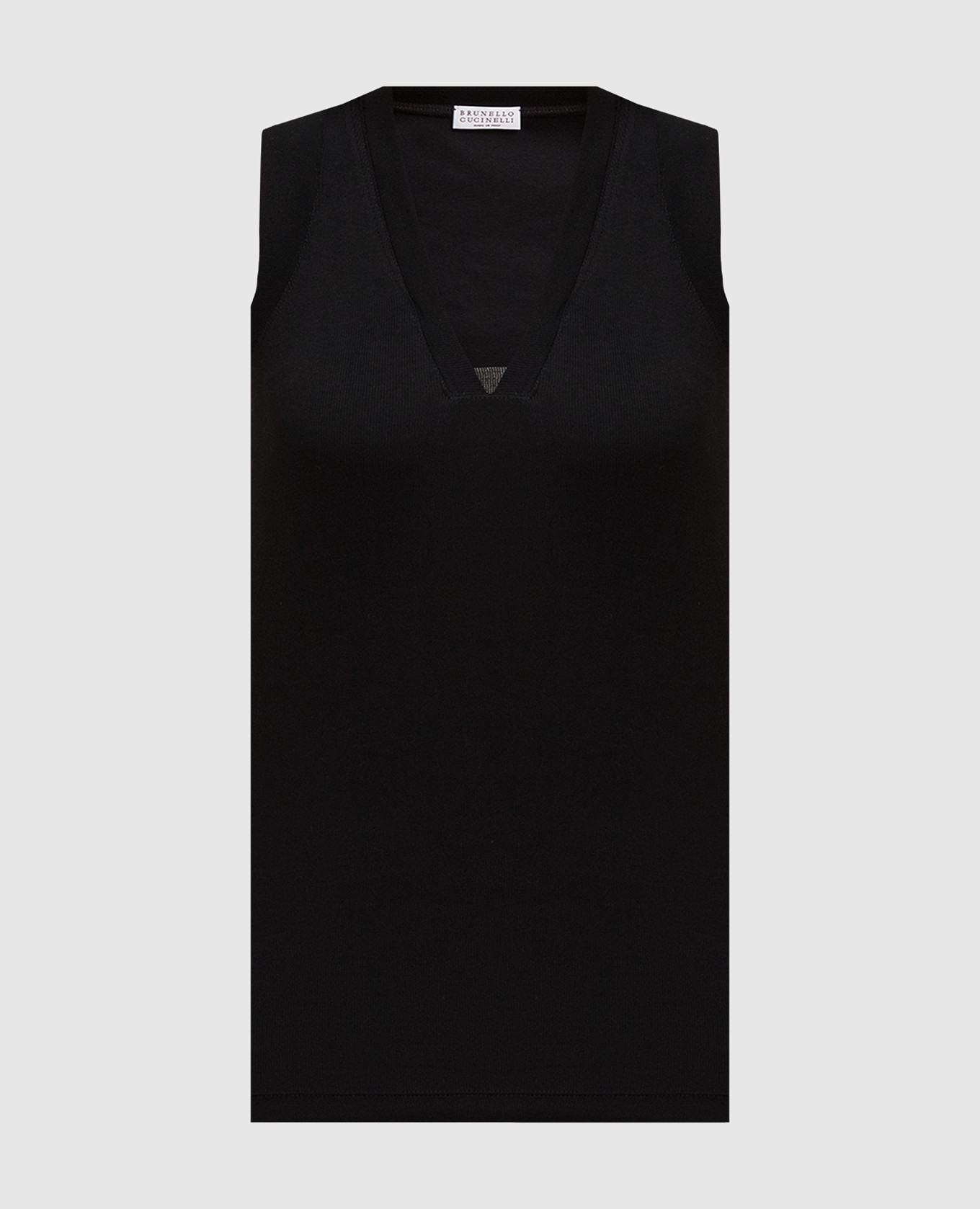 

Black top with monil chain Brunello Cucinelli