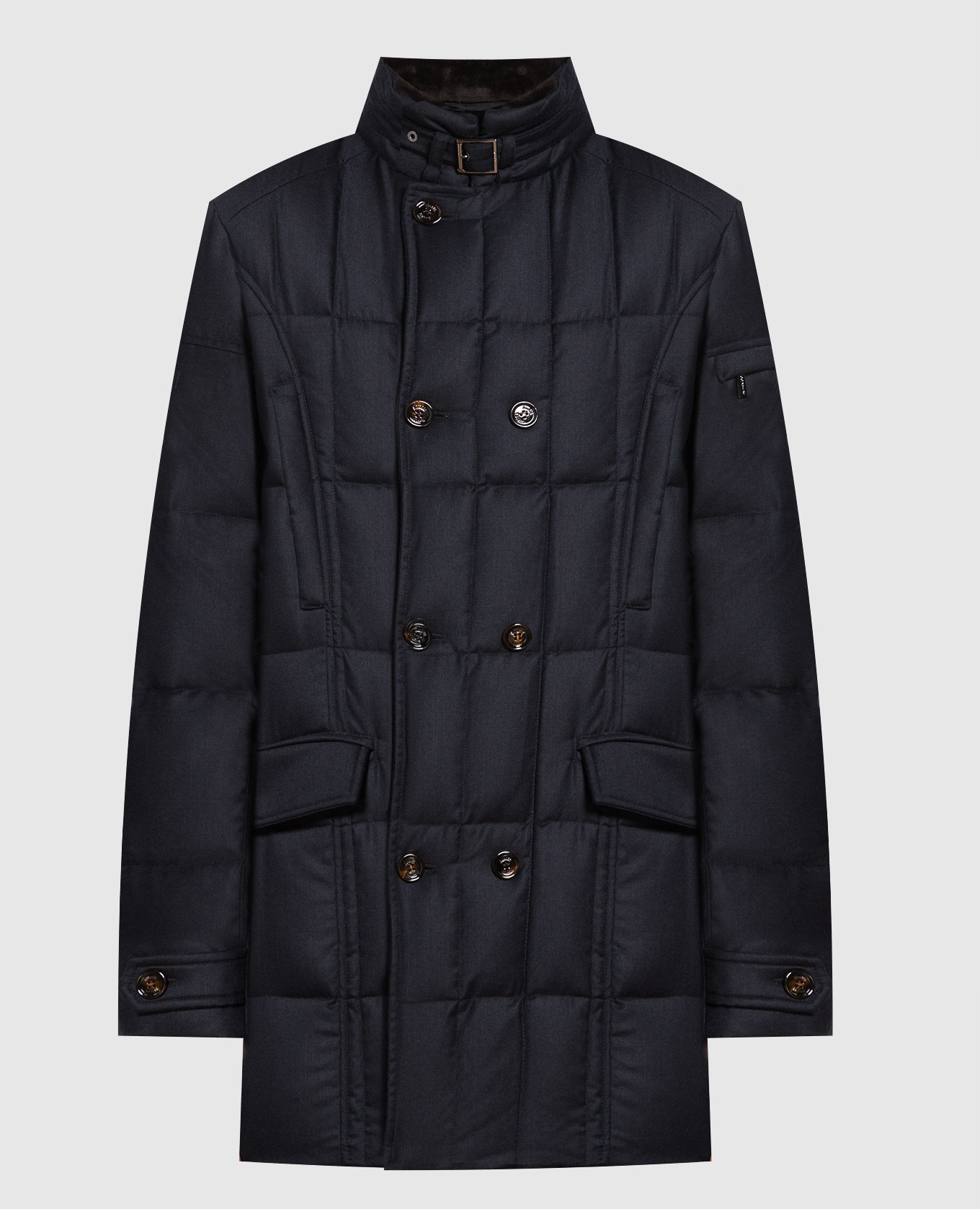 

Blue Morris wool and cashmere down jacket MooRER