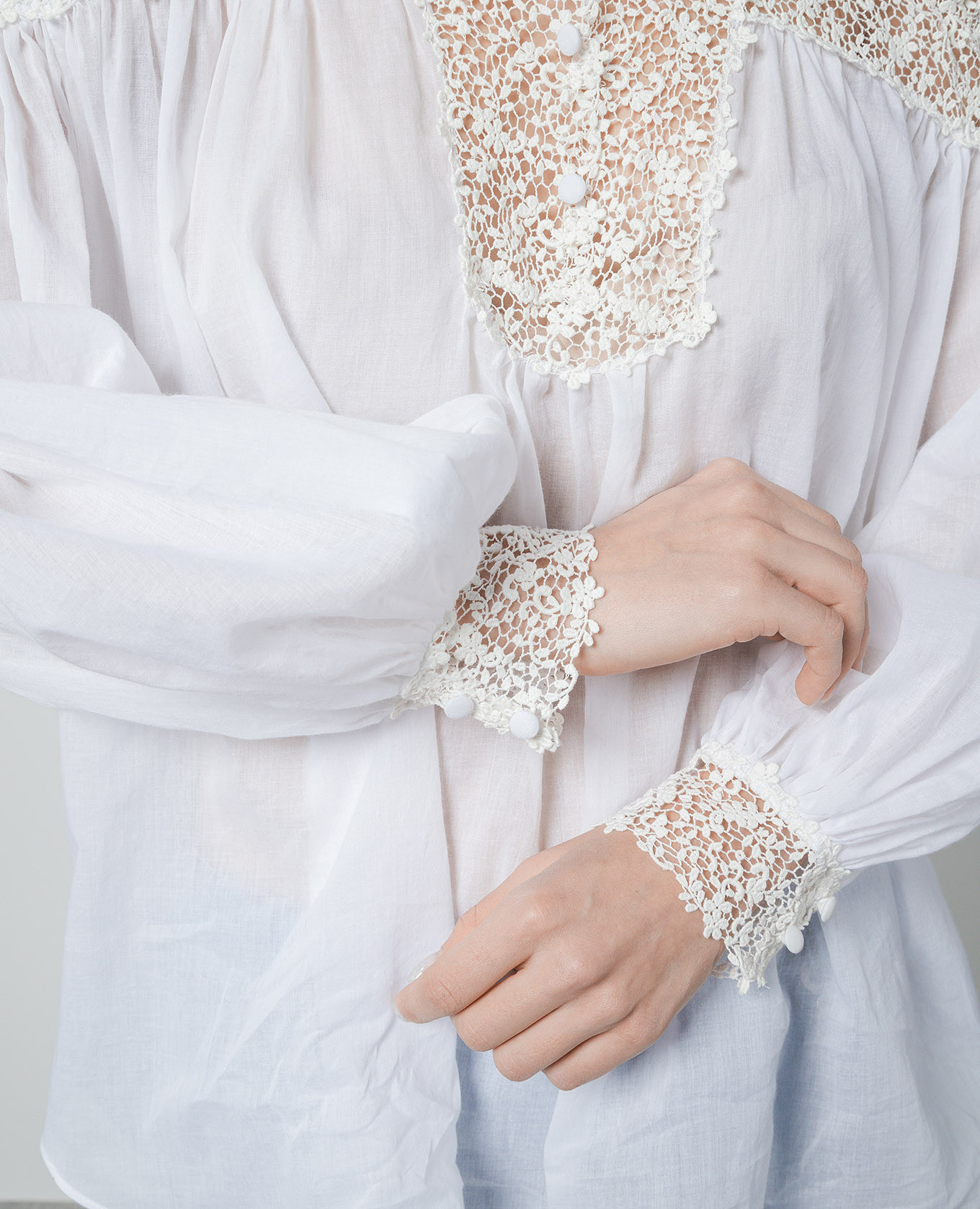 

White blouse with lace Ermanno Scervino