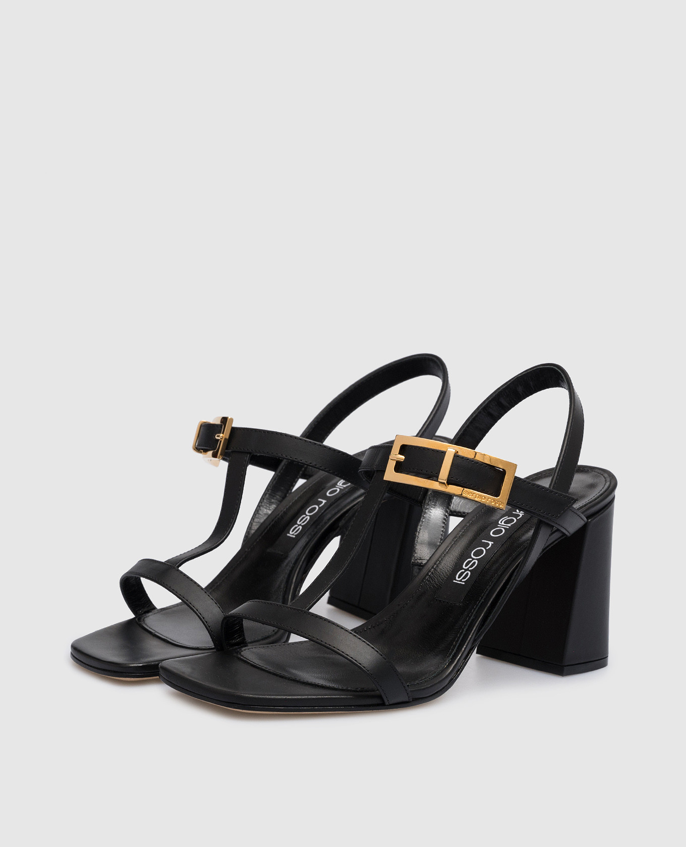 

Nora black leather sandals Sergio Rossi