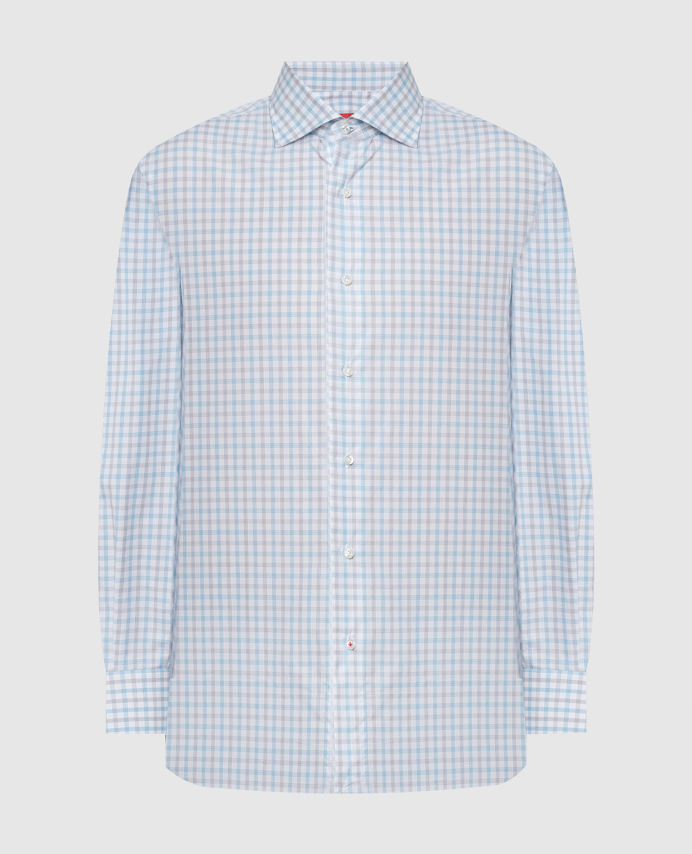 

White checked shirt ISAIA