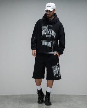 Dolce & Gabbana DG ネックロゴ フーディ パーカー ブラック Dolce & Gabbana DGロゴ コットン フーディー パーカー (Dolce