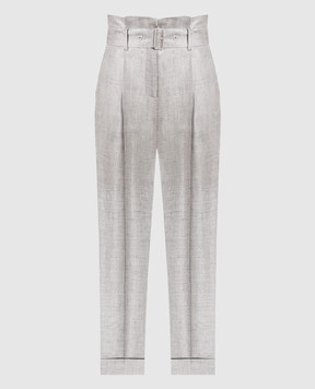 Peserico Gray pants P04058A05412