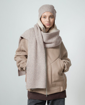 JOSEPH Gray melange cashmere scarf JF008218