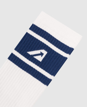 AUTRY White socks with logo A54ESOPU62WB