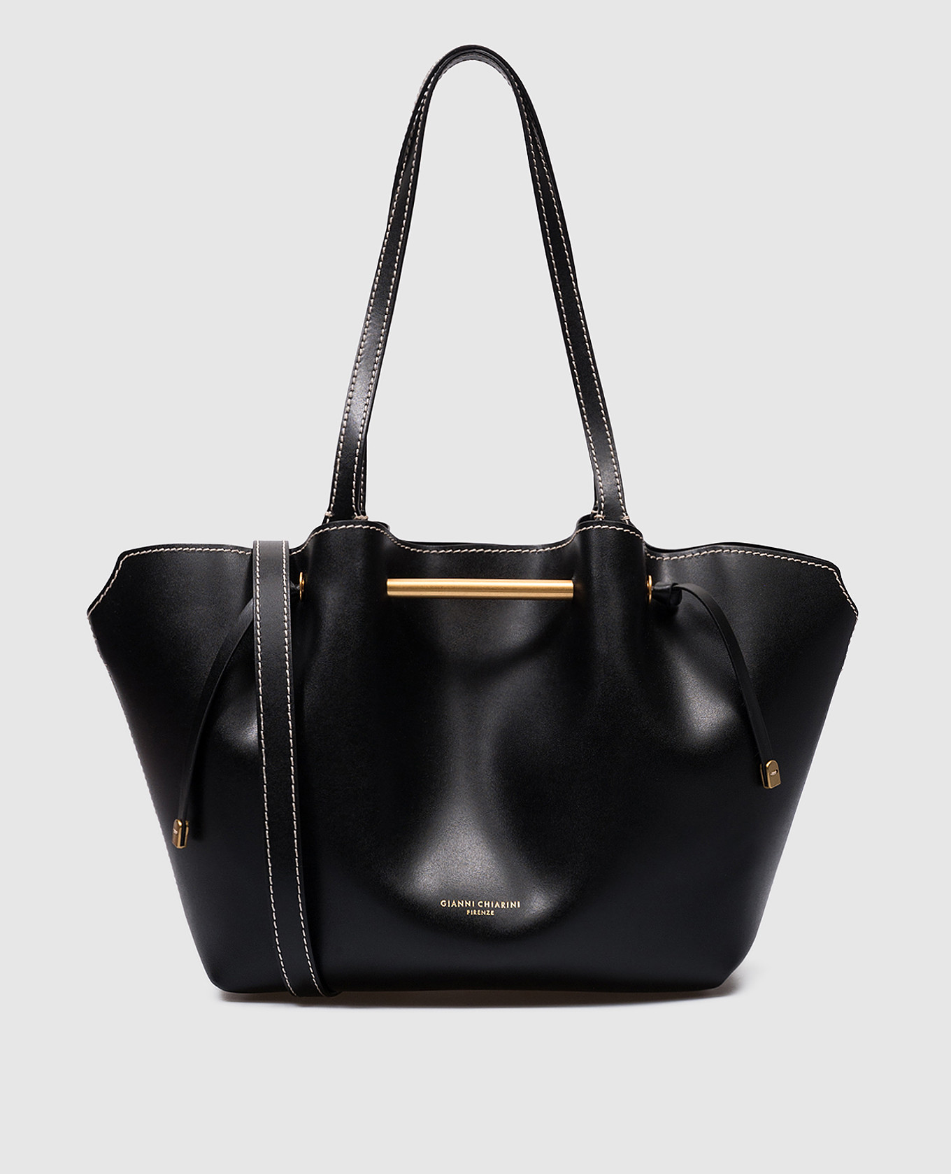 Gianni Chiarini - Amanda Draped Black Leather Tote Bag BS10631PRCK - buy  with Greece delivery at Symbol