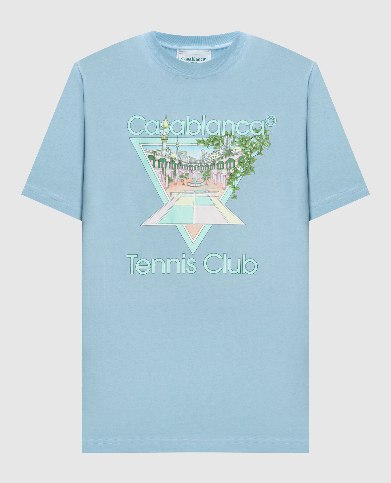 Casablanca - Tennis Club Icon blue t-shirt with print