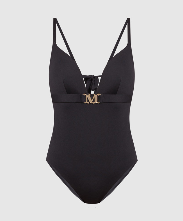 Max Mara - Black swimsuit with metal logo CELINE - shop with