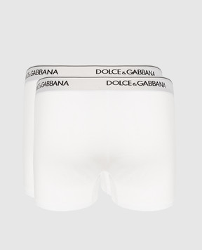 Dolce&Gabbana Set of white briefs with logo M9C07JONN95