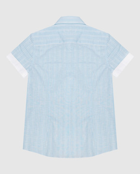 Stefano Ricci Children's blue striped shirt YC003553L1782