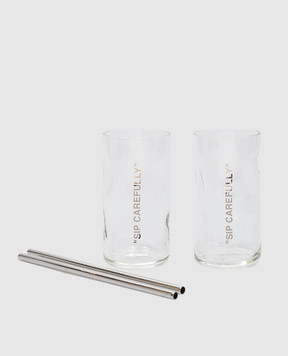 Off-White Cocktail glasses set OHZL103G23GLA001