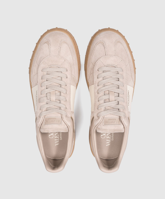 Beige valentino trainers online