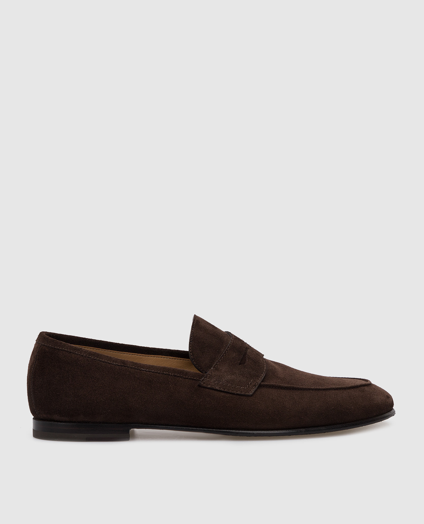 

Dark Brown Suede Loafers Barrett
