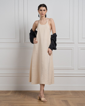 Peserico Beige dress with drapery S0211701509