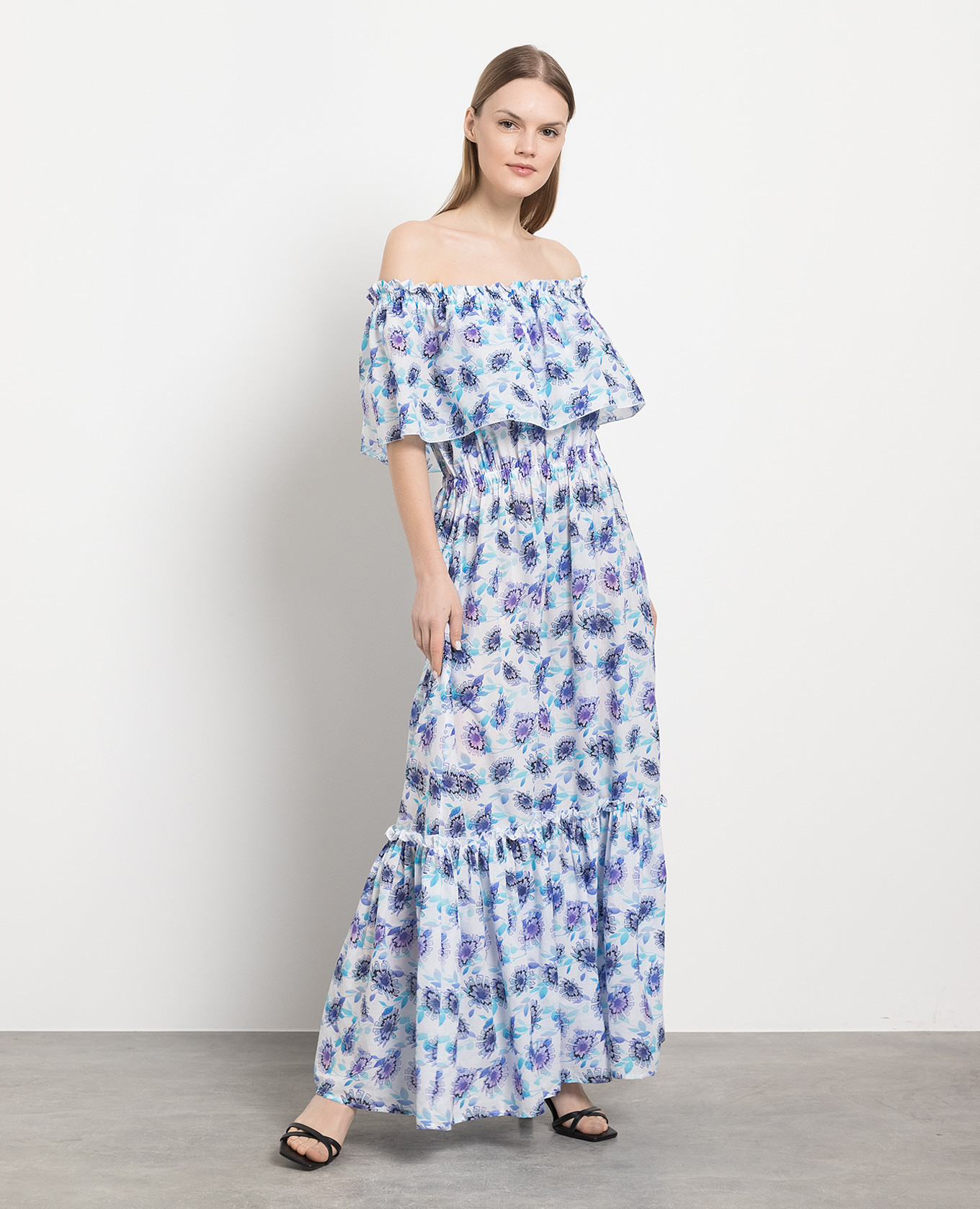 

Fado sundress in print with frills Vilebrequin, White