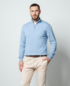 Cashmere&Whiskey Blue woolen jumper 77397