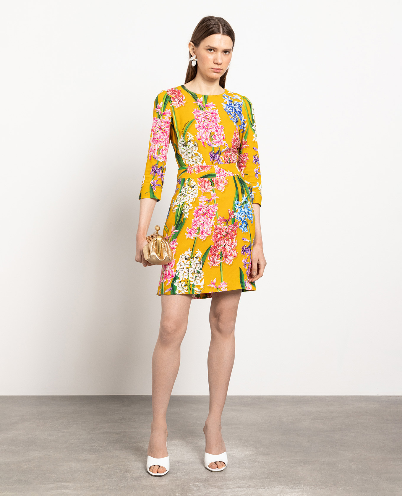

Yellow skirt in Hyacinth print Dolce&Gabbana