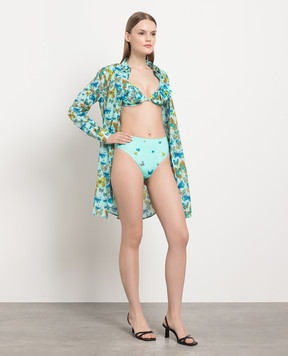 Vilebrequin Blue panties from the Lake swimsuit in a print LAKC3H30