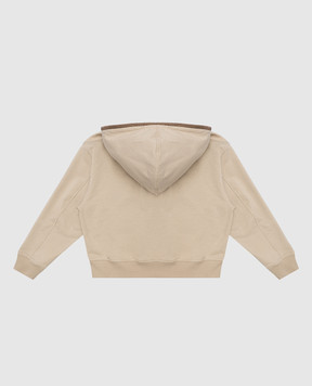 Brunello Cucinelli Children's beige sports jacket with monil chain BH827E263B