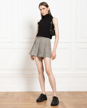 Max Mara Sportmax Brown checked mini skirt NIGELLA