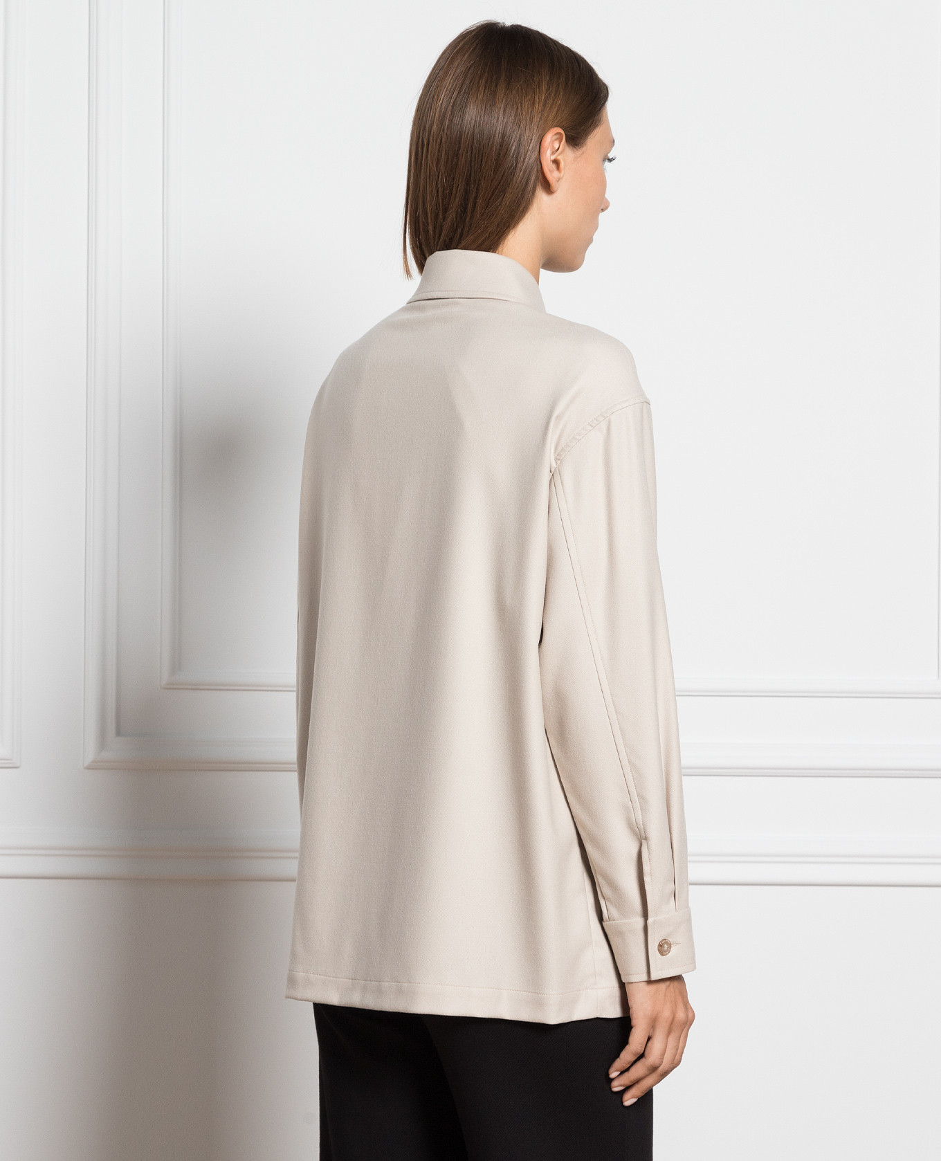 Beige woolen shirt COLOMBO 4