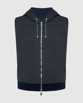 Cashmere&Whiskey Blue double-sided vest GM0061340437