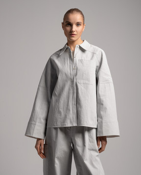 CO Blue linen shirt 2390BCLS