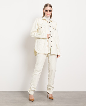 Magda Butrym Beige denim shirt 112423