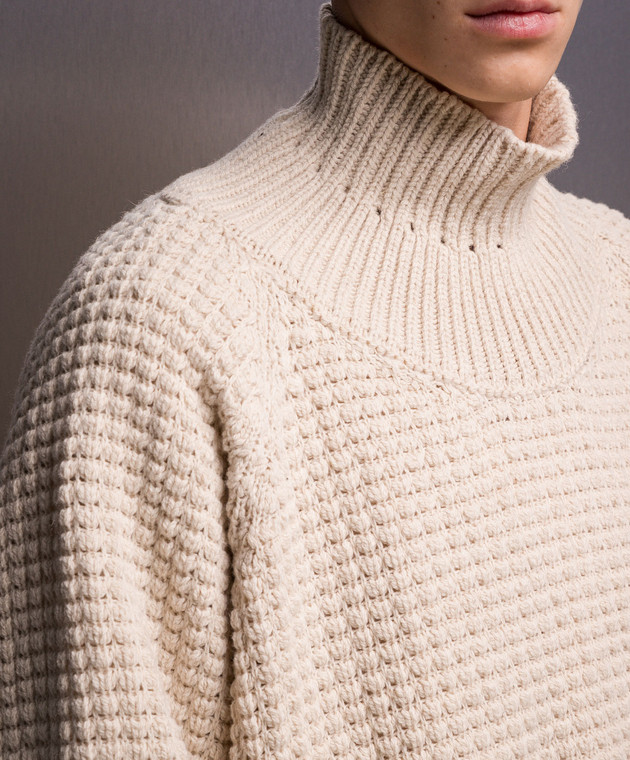 Jan Jan Van Essche - Beige sweater #61 made of wool and
